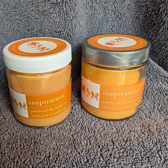 New Tru Melange Pachouli And Tangerine Candle Set - Picture 1 of 5